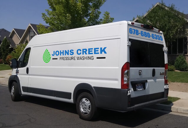 pressure washing van in johns creek